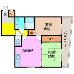 カーム瀬田の物件間取画像